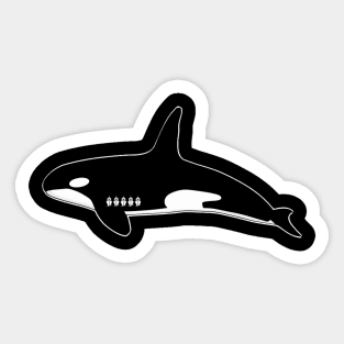 Orca Keeping Count Sticker